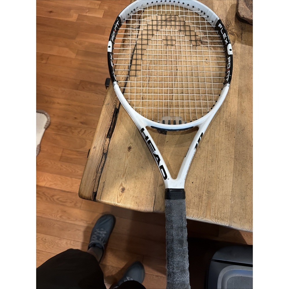 Head Liquidmetal FlexPoint 10 Oversize Tennis Racquet 121 Inch Black & White